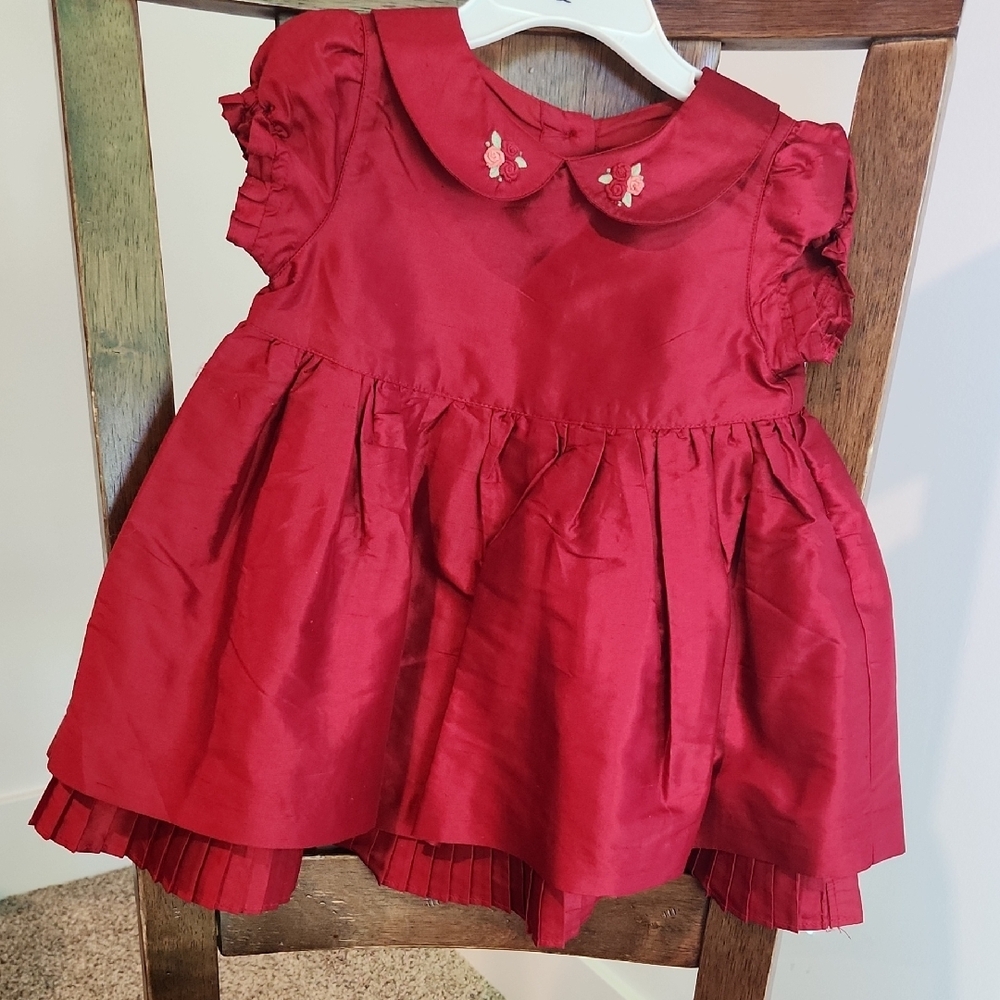 Silk Red Baby Dress
